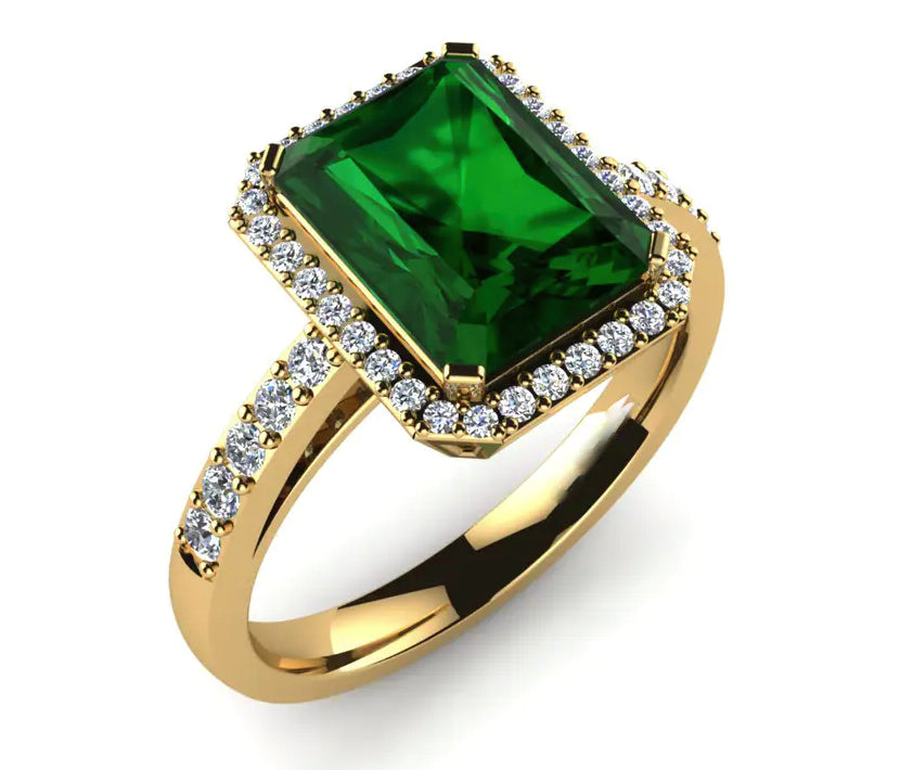 18K White Solid Gold Womens Diamond Emerald Tiger Animal Ring 4.80 Ctw –  Avianne Jewelers